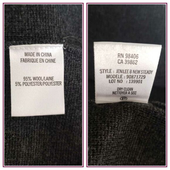 Theory Jenilee B New Steady Wool Gray Tunic Sweater Dress Short Sleeve Small - Picture 7 of 8